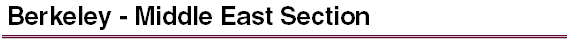 Berkeley - Middle East Section